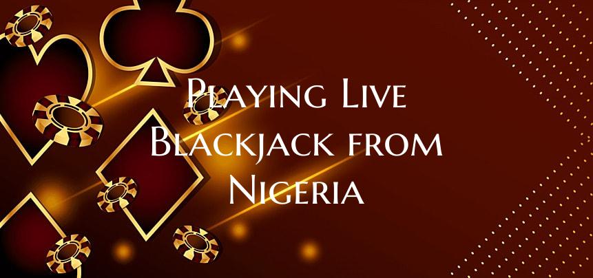 Playing Live Blackjack from ...
